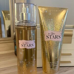 Bath & Body Works In The Stars Gold Fragrance Mist & Body Cream Set